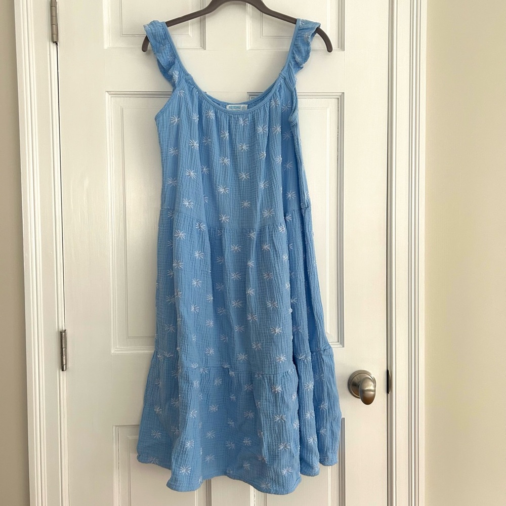 Maxi flowy linen beachy dress NWT